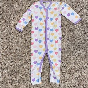 Monica and Andy heart romper
